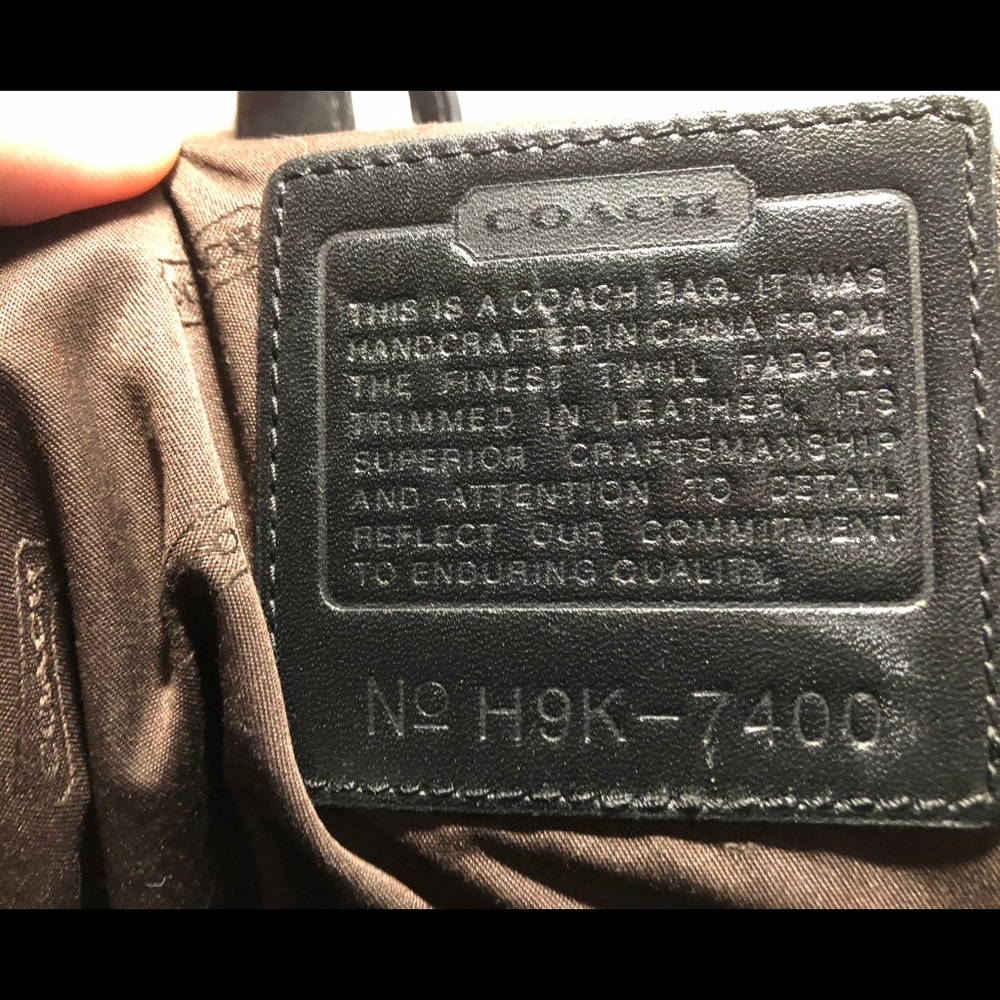 Coach Canvas and leather shoulder bag